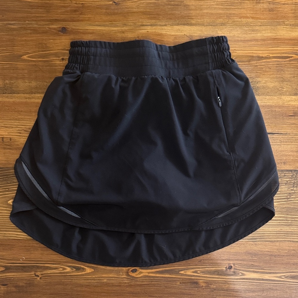 Lululemon Athletica Black Hotty Hot Skirt